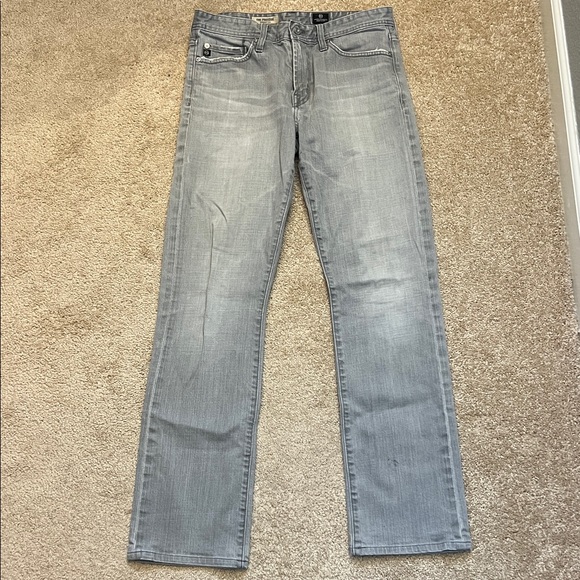 AG Adriano Goldschmied The Protege Straight Leg Light Gray Straight Jeans 30x34 - Picture 2 of 11